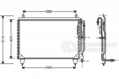 VAN WEZEL 30005284 -  Конденсатор, кондиционер